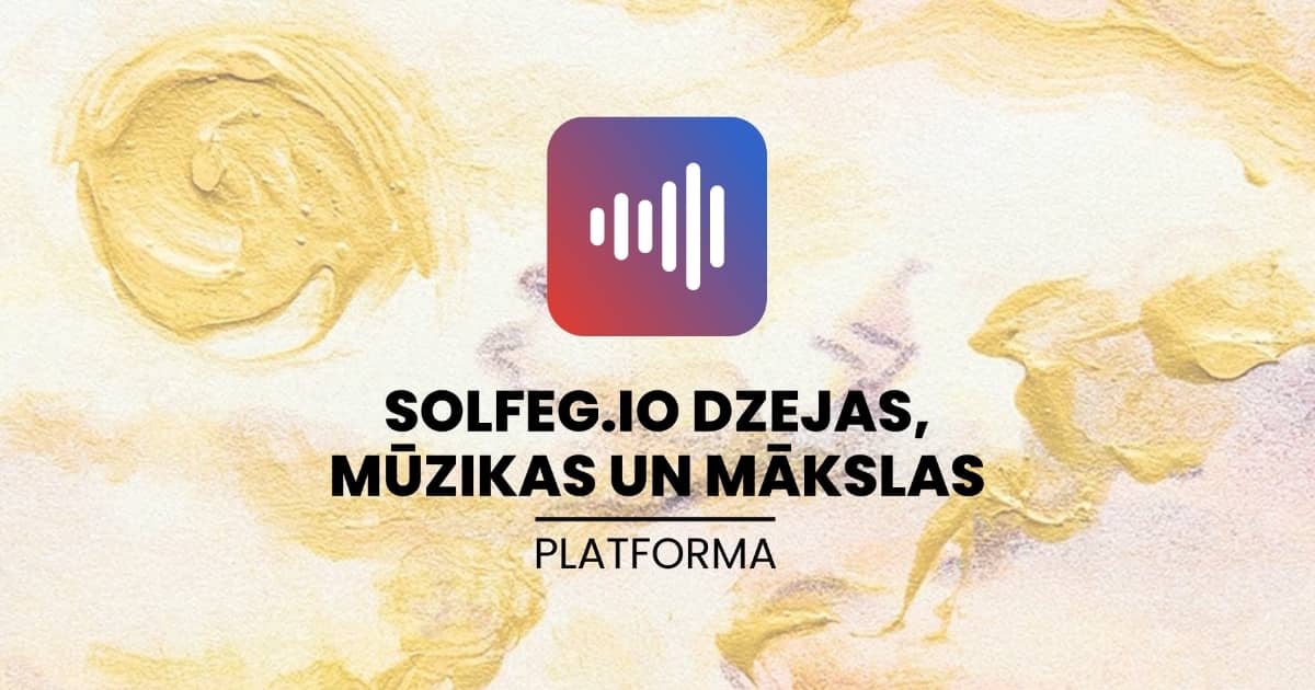 Solfeg.io dzejas, mūzikas un mākslas platforma